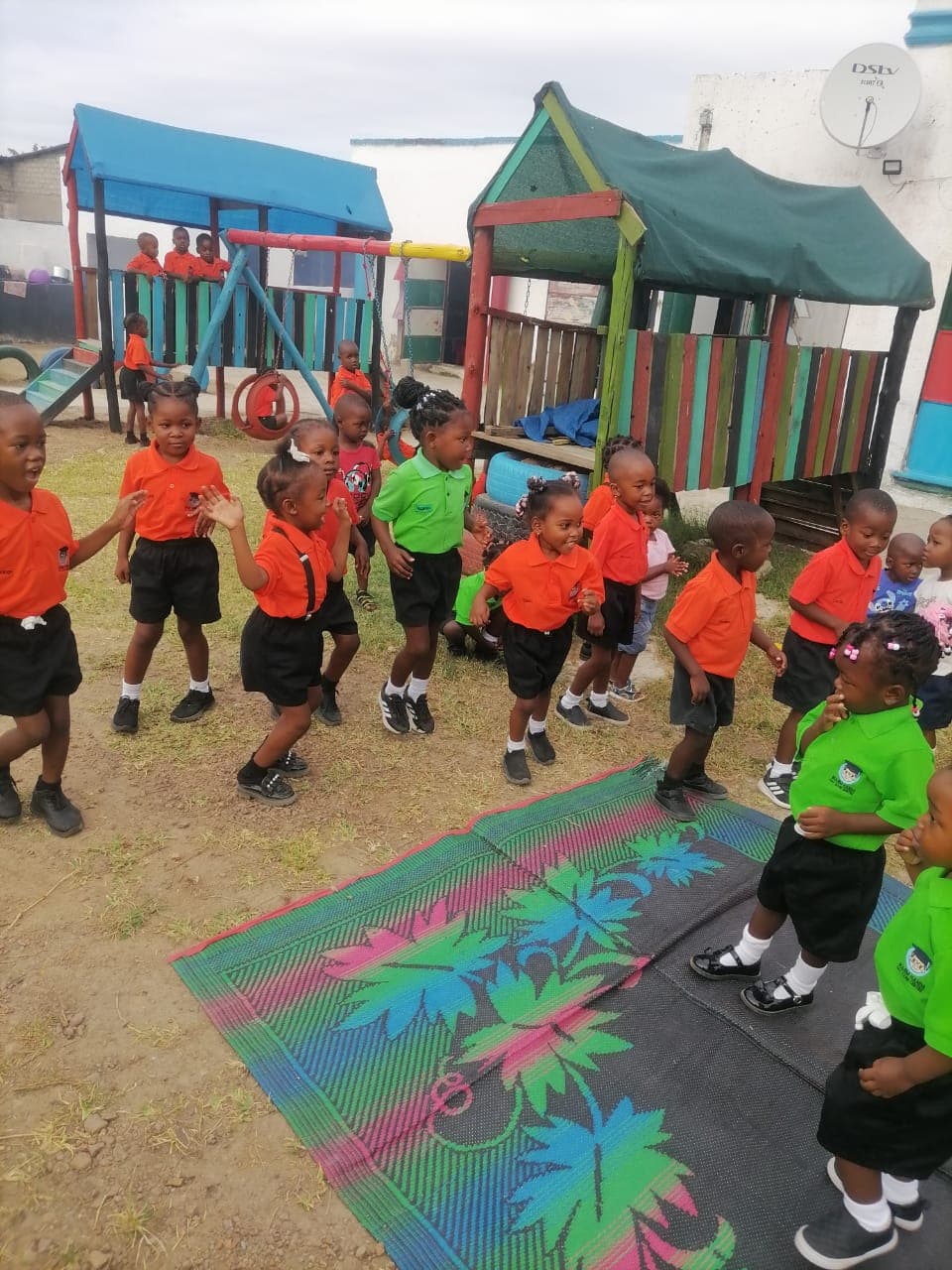 Kids playing outdoors